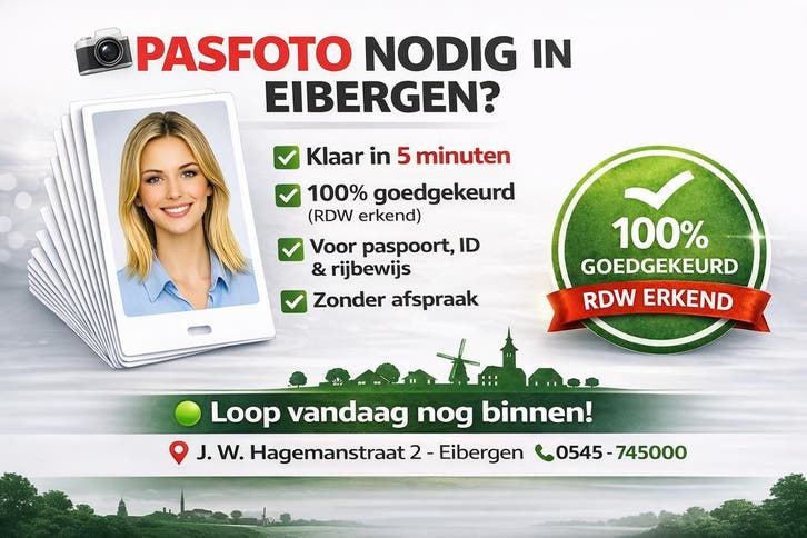 123PcCenter Pasfotoservice Eibergen - Gemeente Berkeland, Diensten en Vakmensen, Fotografen, Fotograaf