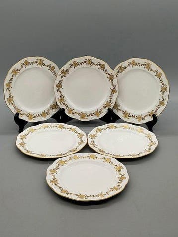 Rosenthal - Eetservies - Classic Rose Group – 6 Perlrand