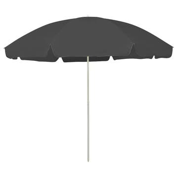 vidaXL Strandparasol 300 cm antracietkleurig, Verzenden, Nieuw, 2 tot 3 meter, Strandparasol