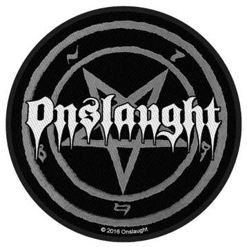 Onslaught - Pentagram - Patch officiële merchandise, Ophalen of Verzenden