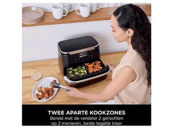 Ninja -   Flexdrawer - Frituurpan Zwart 66 L 2470 W, Witgoed en Apparatuur, Airfryers, Verzenden, Nieuw, Airfryer