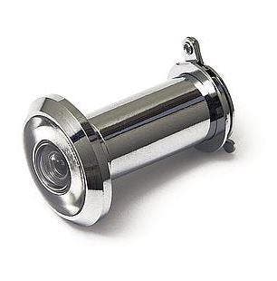DX Deurspion messing verchroomd 180°, Verzenden, Nieuw