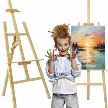 Maaleo Houten Schildersezel 140cm - Perfect voor Kunstenaars, Hobby en Vrije tijd, Schilderen, Ophalen of Verzenden, Nieuw