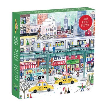 Galison Mudpuppy- New York City Subway: 500 Piece Puzzle,, Verzenden, Nieuw