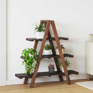 vidaXL Opvouwrek Bruin 79.5 x 35 x 112 cm Massief Gerecycled, Verzenden, Nieuw