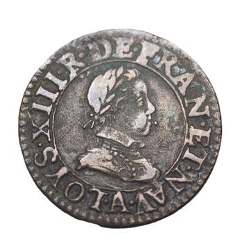 Frankrijk. Louis XIII (1610-1643). Double Tournois 1616-A,