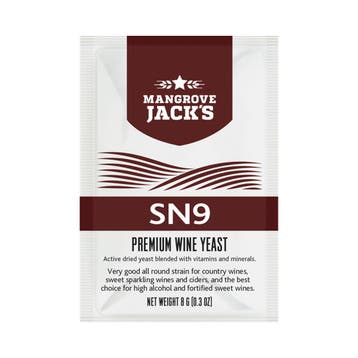 Mangrove Jacks - SN9 Fruit wijngist - 8 g (Wijn Gisten), Ophalen of Verzenden, Nieuw, Overige typen