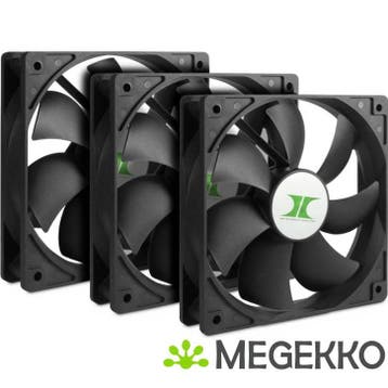 Inter-Tech 88887289 120mm Fan Set voor IPC Cases, Verzenden, Nieuw