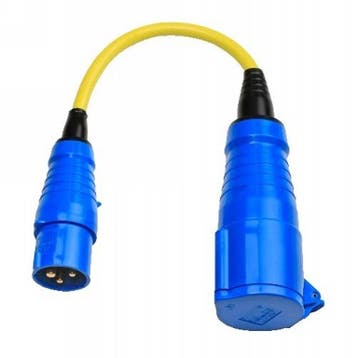 Verloopstekker 16A/250V naar 32A CEE/CEE, Ophalen of Verzenden, Nieuw