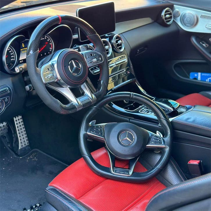 Mercedes custom sturen AMG carbon forged Brabus sportief, Auto's, Mercedes-Benz, Nieuw, Ophalen of Verzenden