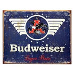 Budweiser bier wandplaat - Metalen wand plaatjes, Ophalen of Verzenden, Nieuw