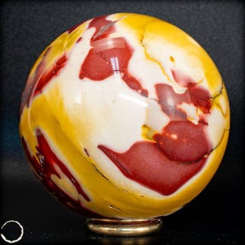 Zeldzame natuurlijke topkwaliteit mookaïet Sphere- 574.43 g
