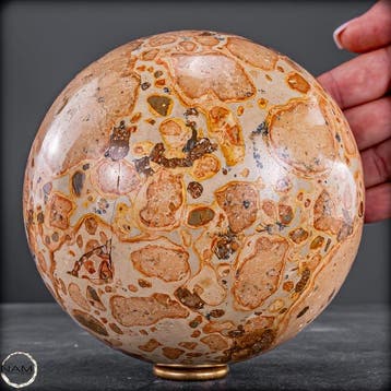 Luipaardjaspiskogel – Fascinerend natuurkunstwerk- 2172.78 g