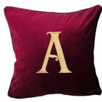 Choose your Letter- New cushion with embroidered Monogram