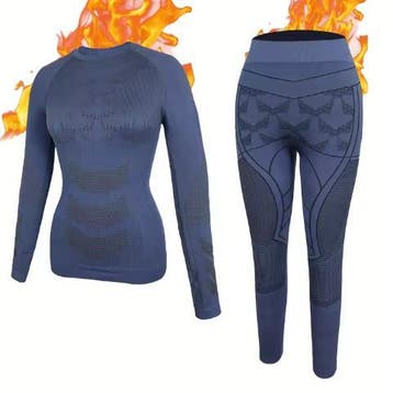 Dames Thermisch Ondergoed Set Warm Ademend Stretch Slim Fit, Verzenden, Nieuw