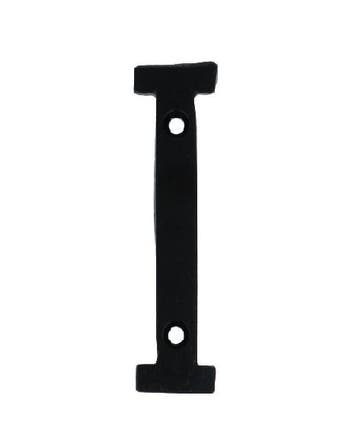 Letter I Klein IJzer zwart 75 mm, Verzenden, Nieuw