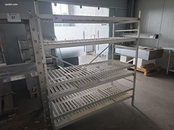 Rek in aluminium en PVC leggers NN, Nieuw in verpakking