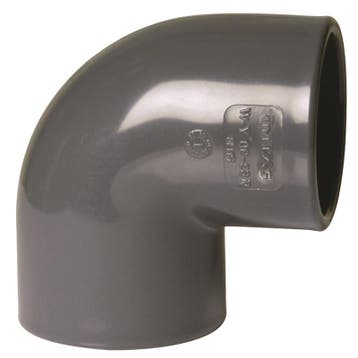 Pvc bocht 25mm 90 graden PN16 (Pvc materiaal), Verzenden, Nieuw, Overige typen