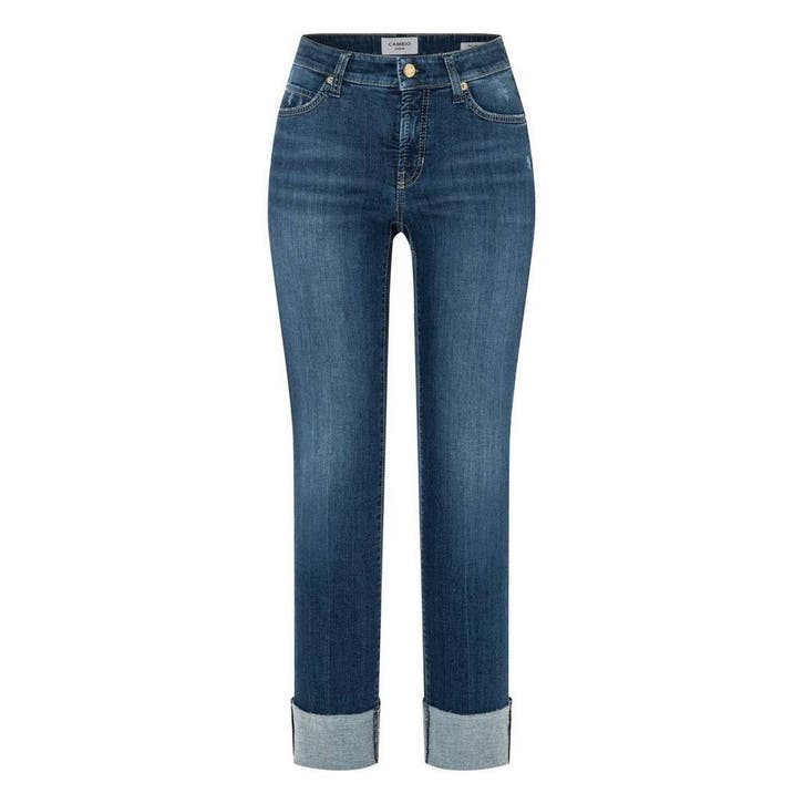 Cambio • blauwe jeans Paris Straight Short • 36, Kleding | Dames, Spijkerbroeken en Jeans, Blauw, Nieuw, Verzenden