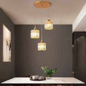 Luxe Kristallen Hanglamp – Modern Design E27, Verzenden, Nieuw