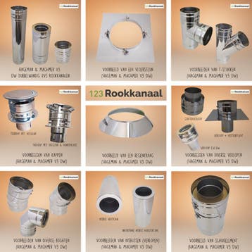 Hagemann & Machmer V3: goedkoop V3 rookkanaal, Ophalen of Verzenden, Nieuw, Hout, Vrijstaand