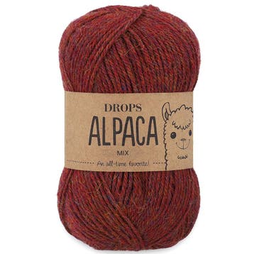 DROPS Alpaca Mix - 5565 licht kastanje rood - Wol Garen, Ophalen of Verzenden, Nieuw