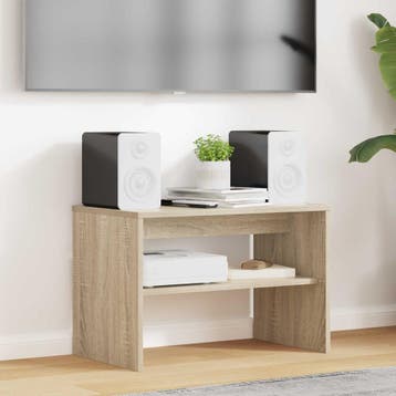 vidaXL TV-kast 60 x 35 x 40 cm Sonoma Eiken Bewerkt hout, Minder dan 50 cm, Verzenden, Nieuw, Minder dan 100 cm