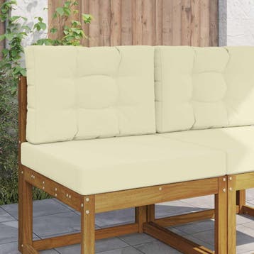 Buitenkussen 60x60cm Creme | Retourdeal 39% Korting, Tuin en Terras, Ophalen of Verzenden, Zo goed als nieuw