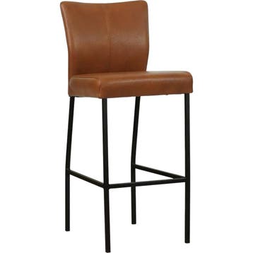 Leren barkruk Revolt hoog - Granada Savannah (cognac) -, Nieuw, Leer, Ophalen of Verzenden, 90 cm of meer