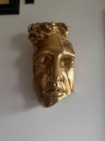 VICTOR MASSACRE - Reliëf, GOLDEN APOLLO wall Sculpture - 25
