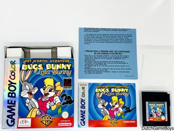Gameboy Color - Bugs Bunny & Lola Bunny - Het Wortel Avontuu, Spelcomputers en Games, Verzenden, Gebruikt