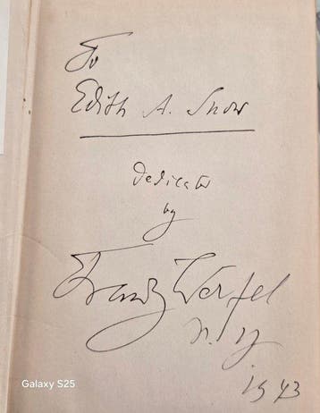 Franz Werfel - Verdi. A Novel of the Opera. - 1926, Antiek en Kunst