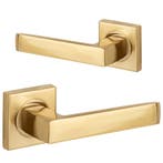 Deurklink set Victoria - mat goud - complete set, Nieuw, Overige materialen, Klink of Kruk