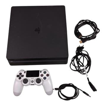 Playstation 4 Slim 1TB + Witte V2 Controller (PS4), Spelcomputers en Games, Spelcomputers | Sony PlayStation 4, Verzenden, Nieuw