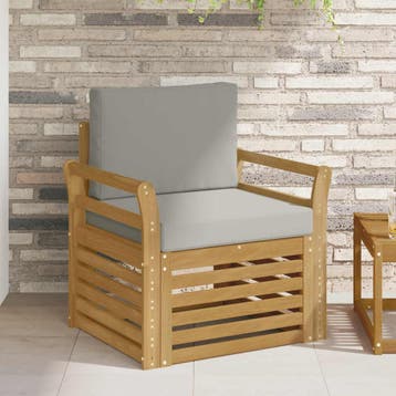 vidaXL Buiten bankenset Polyester Wit, Tuin en Terras, Tuinsets en Loungesets, Verzenden, Nieuw