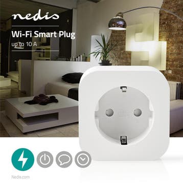 Wi-Fi smart plug | Schuko Type F | 10 A, Ophalen of Verzenden, Nieuw