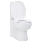 vidaXL Toilet hoekmodel keramisch wit, Verzenden, Nieuw