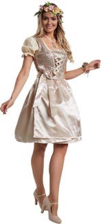 2dekans | Dressforfun Mini-Dirndl Burgau model 2 L -, Hobby en Vrije tijd, Feestartikelen, Ophalen of Verzenden, Zo goed als nieuw