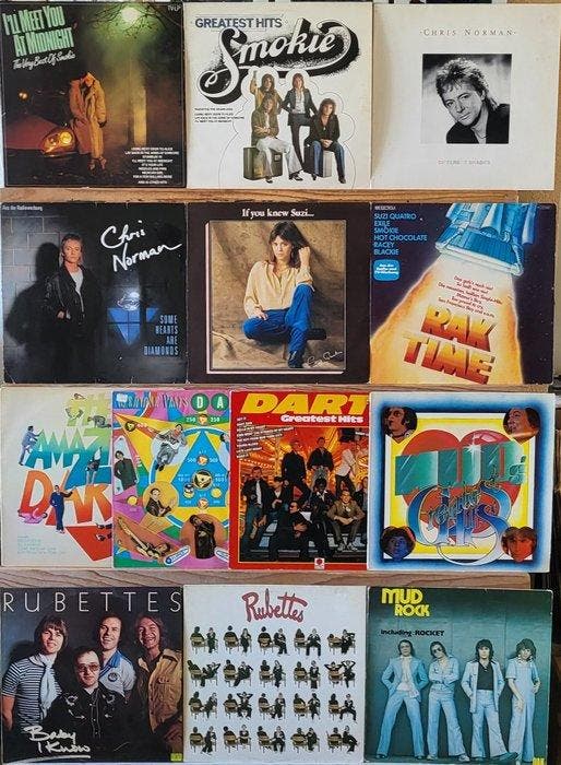 Suzi Quatro, Smokie & Related, Darts, Mud Rubettes, Various, Cd's en Dvd's, Vinyl Singles
