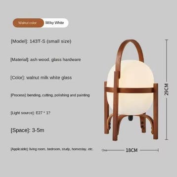 Moderne Houten Vloerlamp – Art Deco Staande Lamp, Verzenden, Nieuw