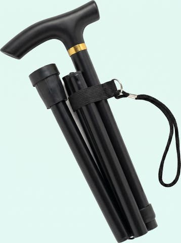 Luxe Opvouwbare - Verstelbare Wandelstok Elegant Zwart, Verzenden, Opvouwbaar, Nieuw