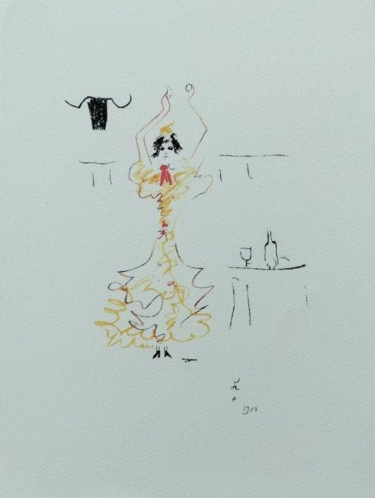 Jean Cocteau (1889-1963) - Carmen, Antiek en Kunst, Antiek | Overige Antiek