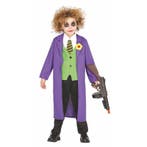 Luxe horror clownspak Joker voor jongens - Halloween kledi.., Ophalen of Verzenden, Nieuw