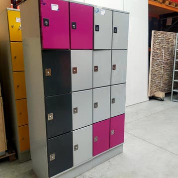 16-deurs Oostwoud 2-delige lockerkast -195x120x50 cm, Huis en Inrichting, Kasten | Lockerkasten, Ophalen of Verzenden, Nieuw