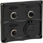Schakelpaneel Boot 12V met 3 Schakelaars 109x99mm, Ophalen of Verzenden, Nieuw