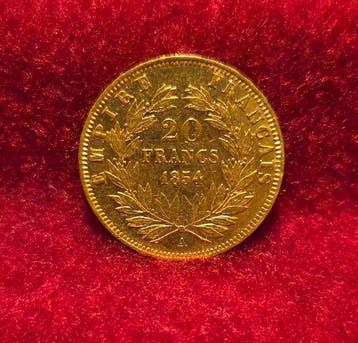 Frankrijk. Napoléon III. 20 Francs 1854-A, Paris