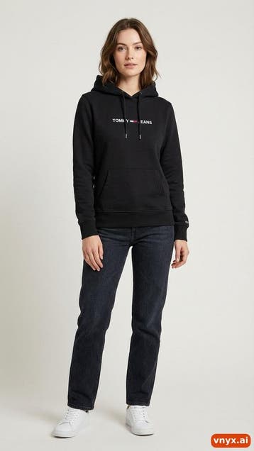 Tommy Hilfiger Hoodies Dames maat XS Zwart Vintage, Ophalen of Verzenden, Nieuw