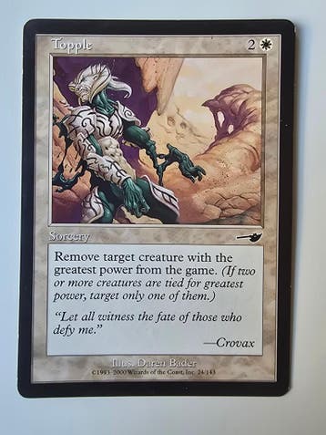 TOPPLE (NEMESIS) (24/143) (LIGHTLY PLAYED) (MTG) (TRADING, Verzenden, Gebruikt