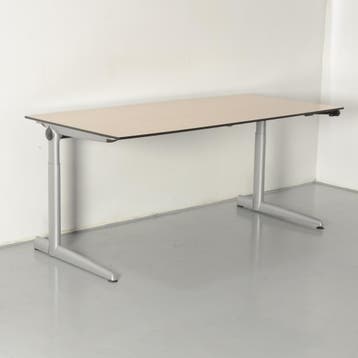 Ahrend 500 bureau, licht eiken blad, 180 x 80 cm, hoogte, Ophalen of Verzenden, Nieuw