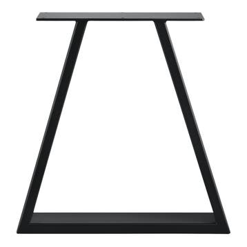 Stalen A /2 tafelpoot set van 2 meubelpoot 40x10x40 cm zwart, Verzenden, Nieuw
